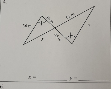 x=
_ y= _ 
6.