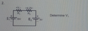 Determine V_1