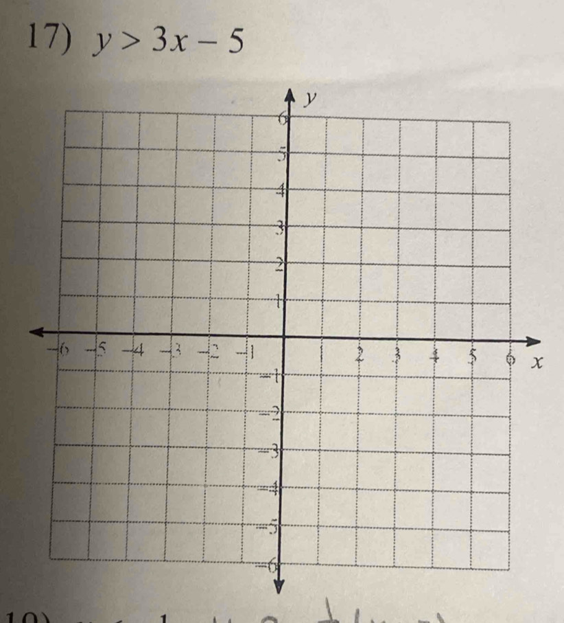 y>3x-5
x
10