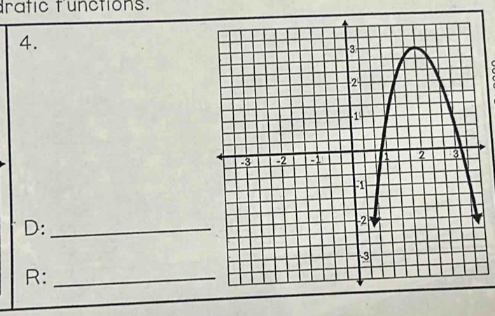 dratic functions. 
4. 
D:_ 
R:_