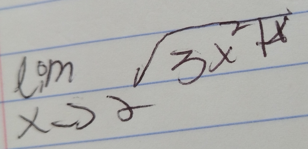 limlimits _xto 2sqrt(3x^2+x)