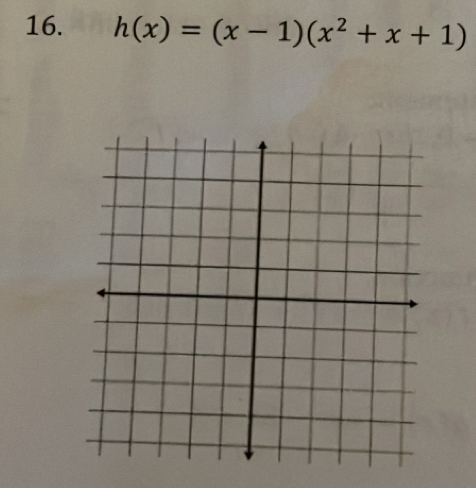 h(x)=(x-1)(x^2+x+1)