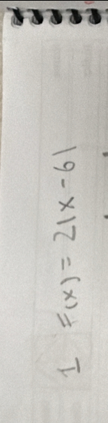 F(x)=2|x-6|