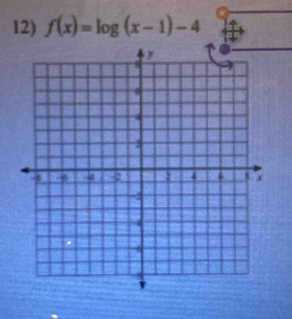 f(x)=log (x-1)-4