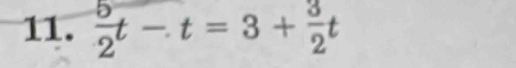 zt - t = 3 + zt