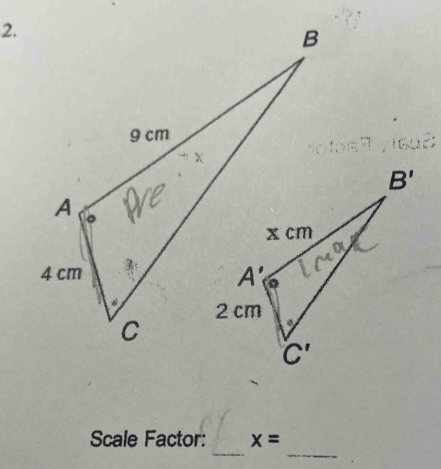 Scale Factor: x=