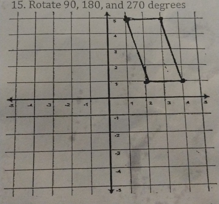 Rotate 90, 180, and 270 degrees
1