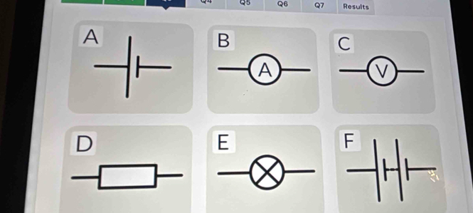 Q6 Q7 Results 
A 
B 
C 
A 
D 
E