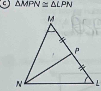 △ MPN≌ △ LPN