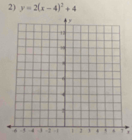 y=2(x-4)^2+4
x