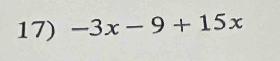 -3x-9+15x