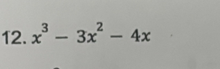 x^3-3x^2-4x