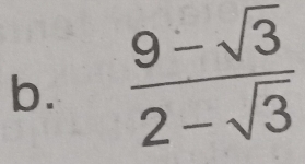  (9-sqrt(3))/2-sqrt(3) 