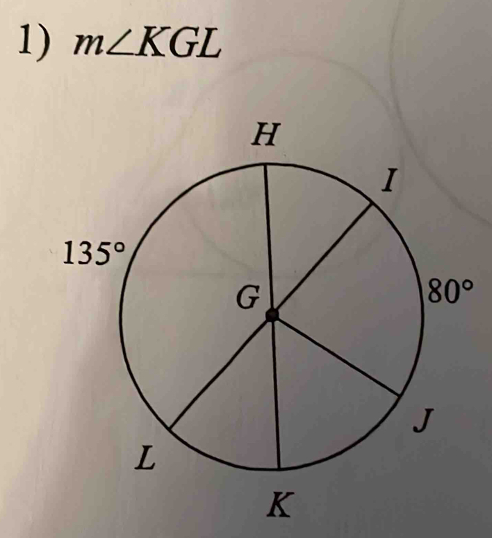 m∠ KGL