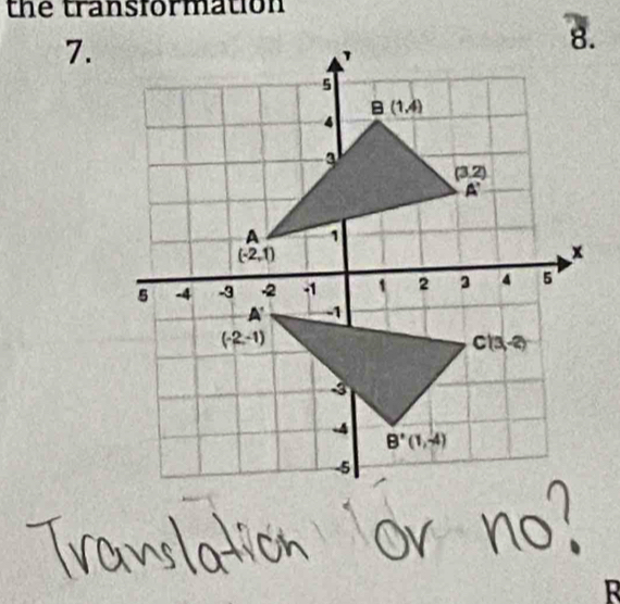 the transformation
7.
R