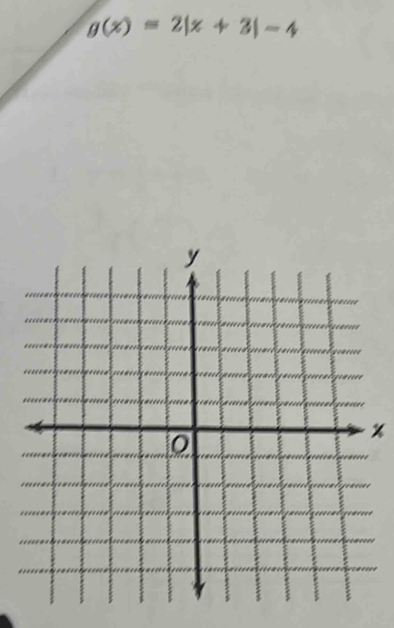 g(x)=2|x+3|-4