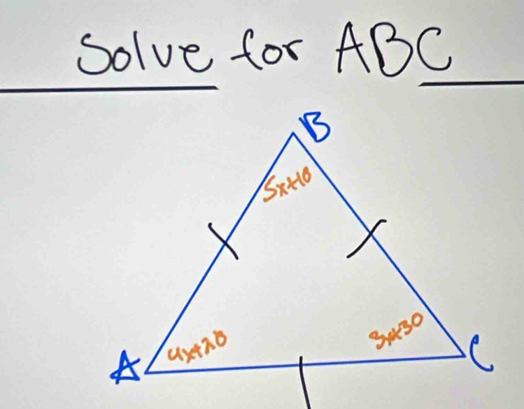 Solve for ABC_