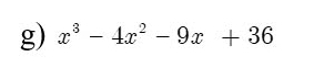 x^3-4x^2-9x+36