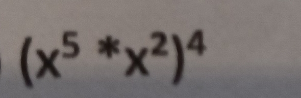 (x^(5*)x^2)^4