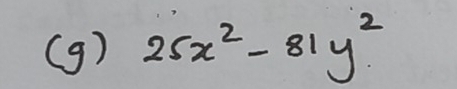 25x^2-81y^2