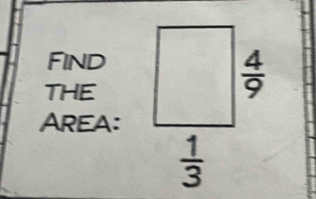 Find
THE
AREA: