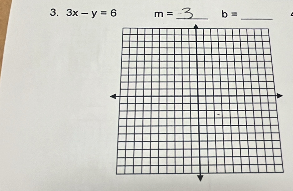 3x-y=6 m= b=
_