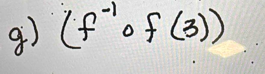 g
(f^(-1) of (3))