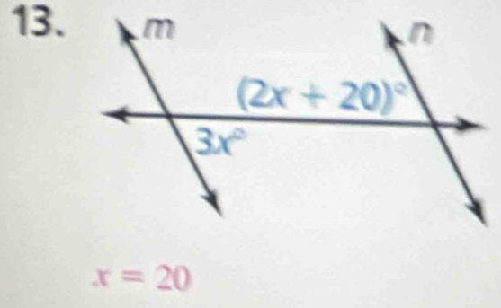 x=20