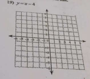 y=x-4