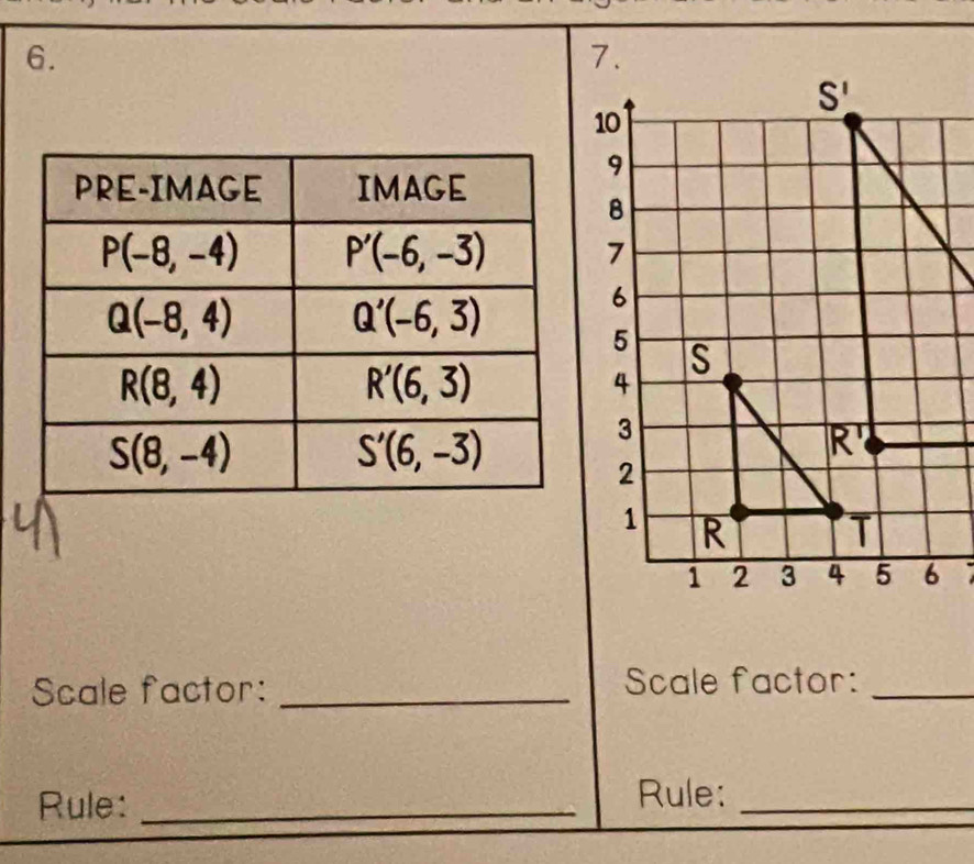 Scale factor: _Scale factor:_
Rule: _Rule:_