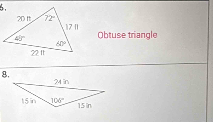 Obtuse triangle