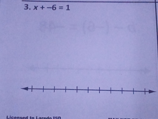 x+-6=1
License d t ISD