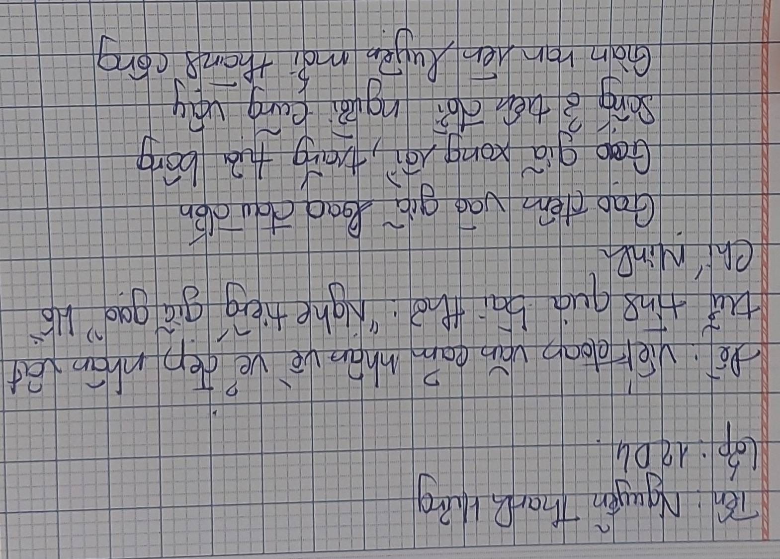 Tén Nqugén TharQ Hāng
(Op:ngDú
gē vérdea vàn eain whán vè vèden whān a
tǐ tnā qun bāi thà hgne tiéng qiā goo" 46^(-1)
Cni Mine
Gao dem vao giú food dou dén
Gág gia zong (qì, tāng hà bóg
shing g the dà ngā eung vhg
Gàn ran jèn Qujèn mài thāng cōng