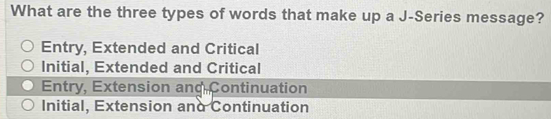 Solved: What are the three types of words that make up a J-Series ...