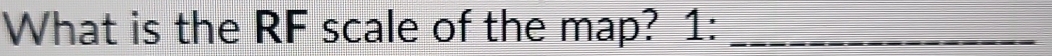 What is the RF scale of the map? 1:_