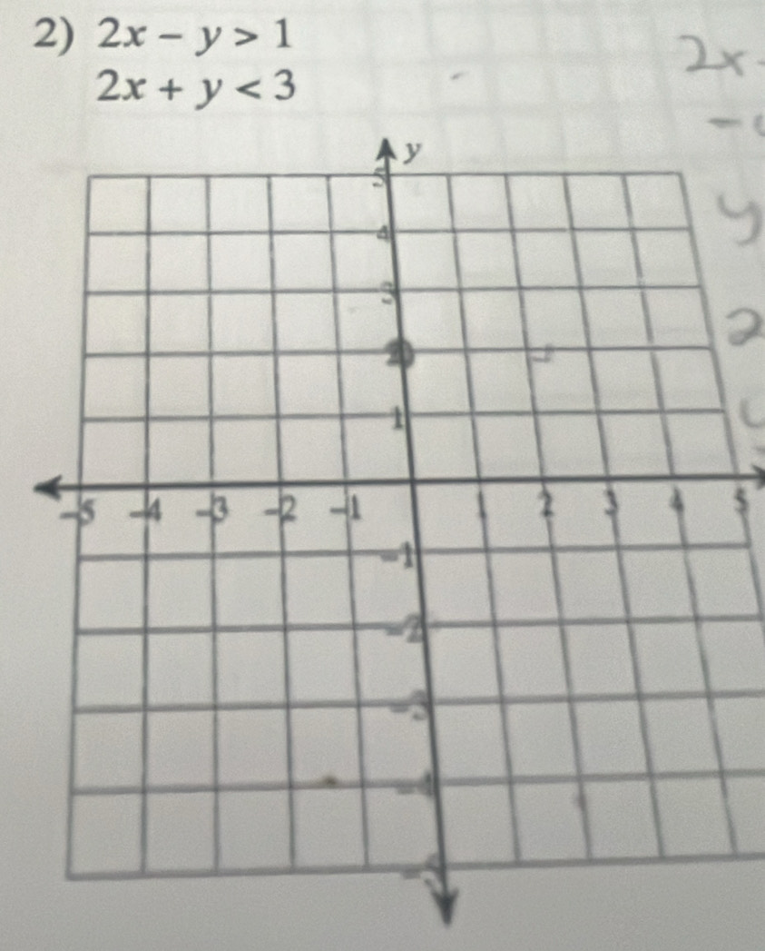 2x-y>1
2x+y<3</tex> 
5