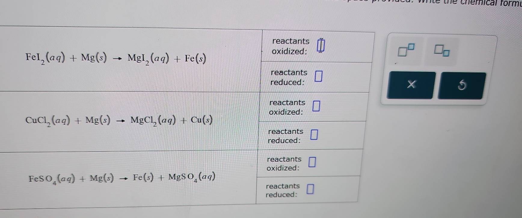 the chemical form.
5