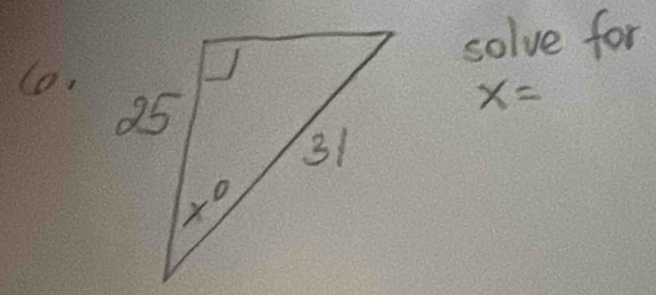 solve for
lo.
x=