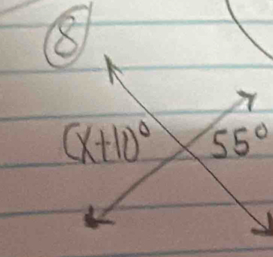 ir
(x+10)^circ  55°