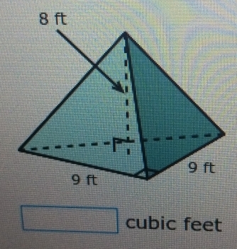 frac  =□ □° cubic feet