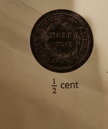  1/2  cent