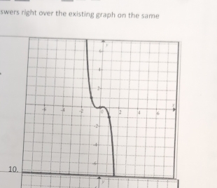 swers right over the existing graph on the same