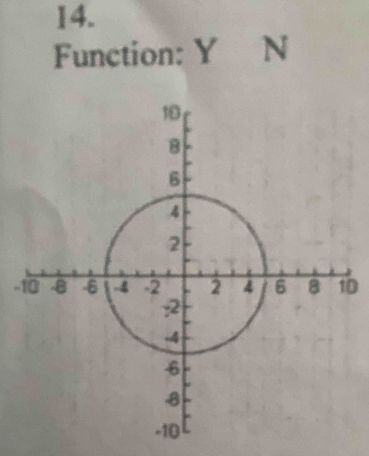 Function: Y N
-0