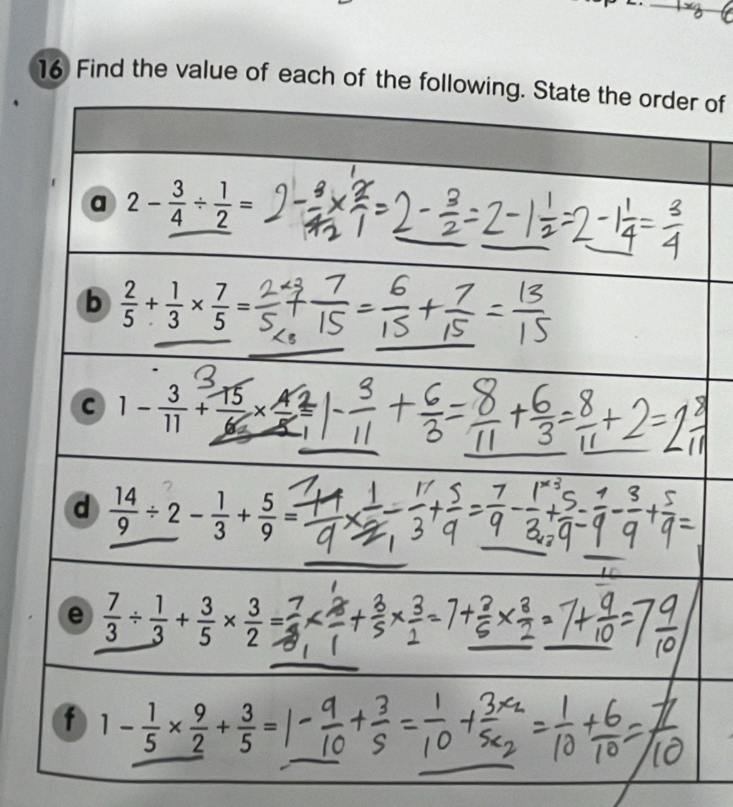 Find the value of each of t of