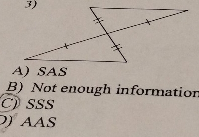 A) SAS
B) Not enough information
C)SSS
aaS