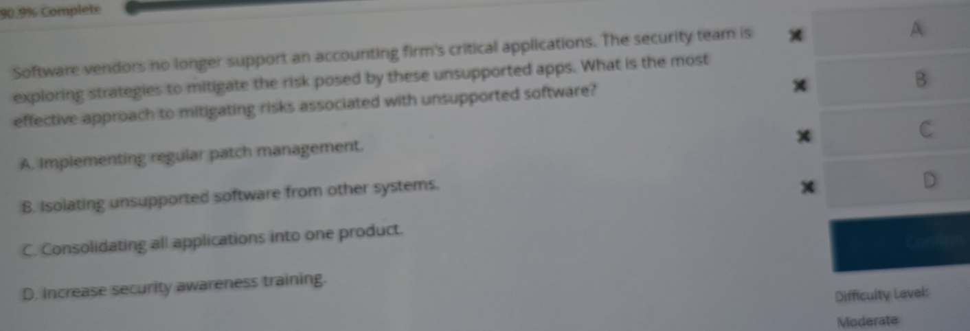 Solved: 90.9% Complete Software vendors no longer support an accounting ...