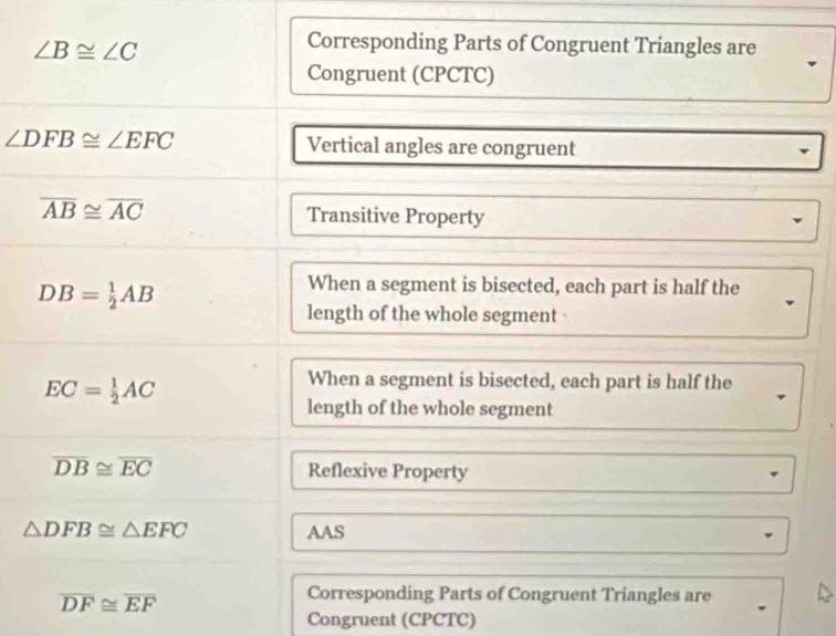 Congruent (CPCTC)