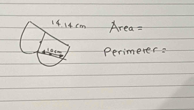 Area =
Perimerer: