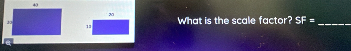 What is the scale factor? SF= _