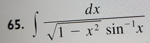 ∈t  dx/sqrt(1-x^2)sin^(-1)x 